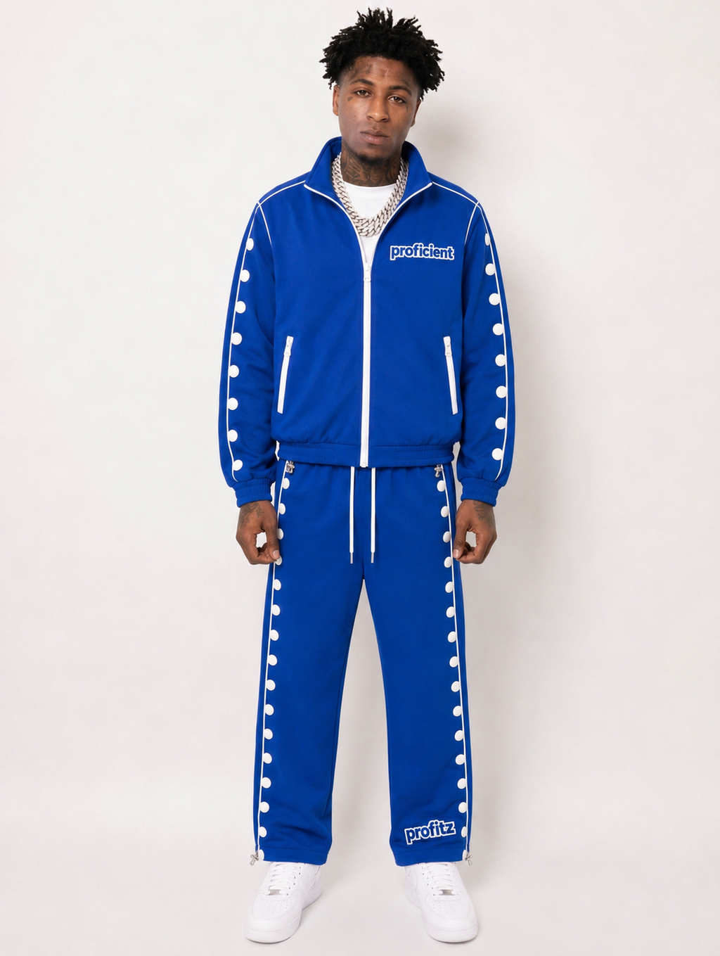 Blue Profitz Windbreaker Set